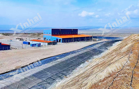 Xinhai heap leaching of gold process