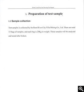 Preparation of sample