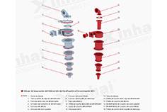 Separation Drawing of XCII Classification & Concentration Hydrocyclone