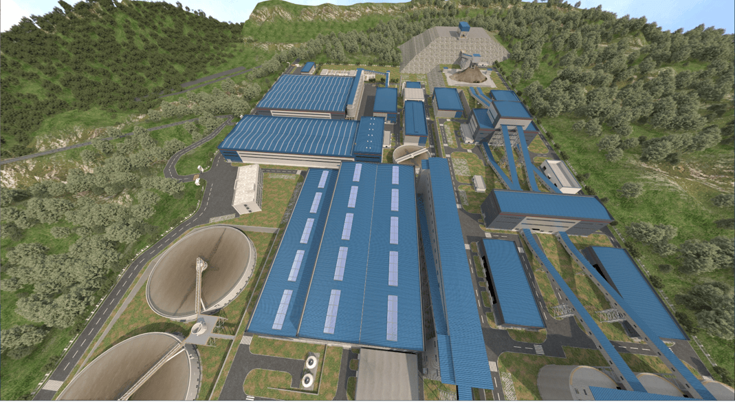 Planta de mineral de hierro y titanio